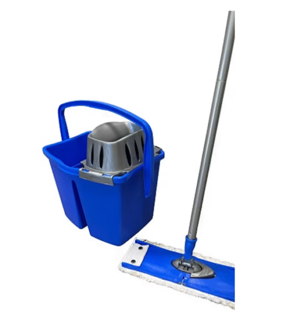 Kit Balai Serpillière Microfibre avec seau bi-compartiment TAMIZ