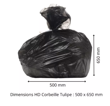 sac poubelle 30L Noirs-50sacs Grand format