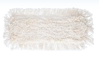 Frange coton poches et languettes 40 cm pour lavage à plat