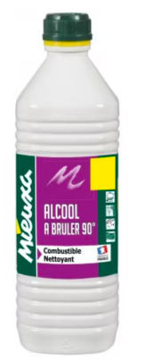 Mieuxa Alcool à brûler 90° 1 L nettoyant combustible