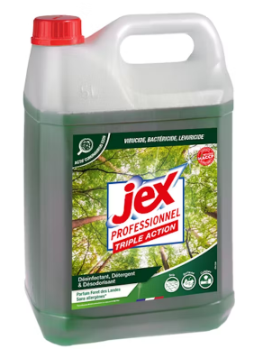 Capture d'écran 2025-11-18 090406 Jex Professionnel désinfectant Triple Action Forêt des Landes 5L - nettoie, désinfecte et parfume