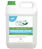 Action verte desinfectant cuisine 5L Ecocert - nettoie, dégraisse et désinfecte